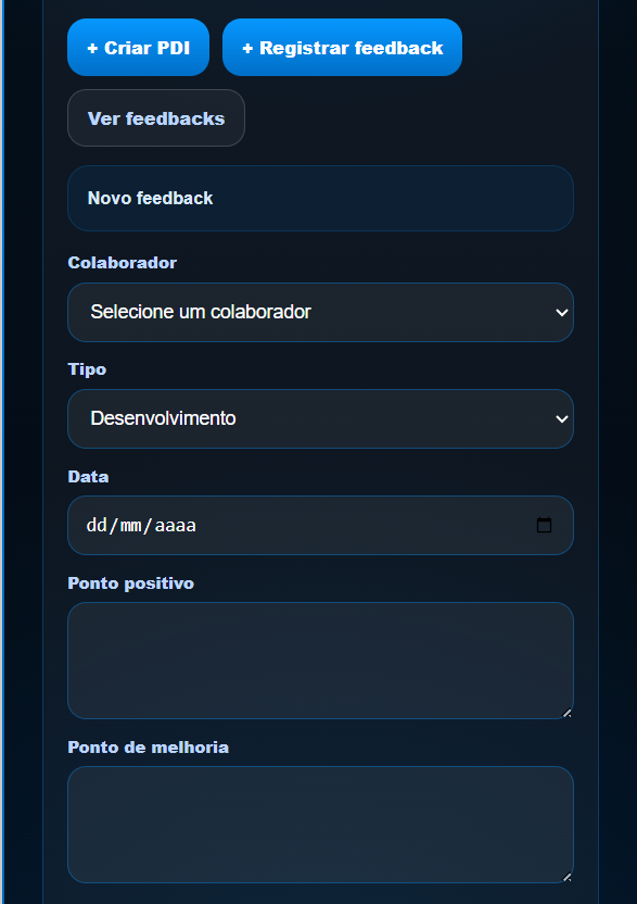 Novo feedback
